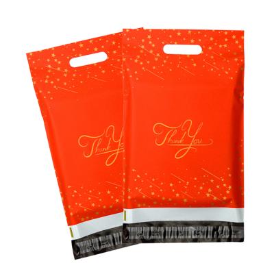 China shoes & garment mailing bags for clothes messenger bag red handle polymailer polymailer mailer bag for sale