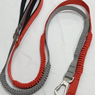 China Durable Braided Nylon Pet Dog Leash Walking Leash Matching Elastic Belt Production for sale