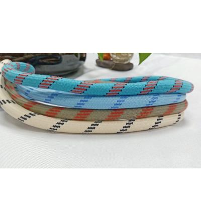 China Longevity Persistence Factory Sale Polyester Rope 16mm Durability Double Braided Polyester Climbing Ropes for sale