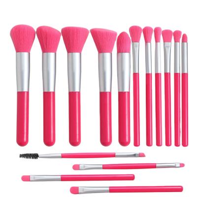 China Hot Selling 15pcs Colorful Fluorescent Make Up Brush Set Makeup Brush Set for sale