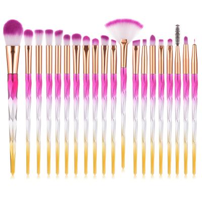 Κίνα Make up brushes 20pcs professional synthetic hair foundation powder blush cosmetic private label makeup brush sets προς πώληση