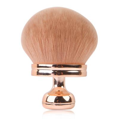 China Luxury Soft Synthetic Pink Handle Large Makeup Loose Powder Brush Private Face Cosmetic Angle Blush Brush for sale