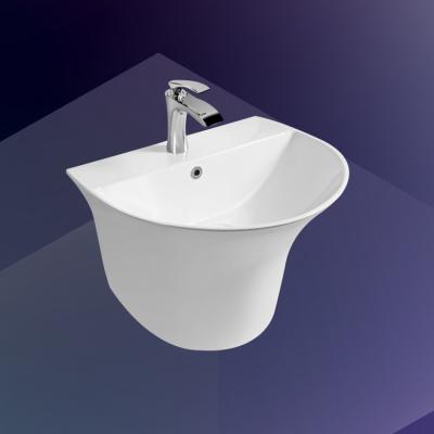 China Modern European Style White Ceramic Sink Wall Hung Porcelain Hand Sink for sale