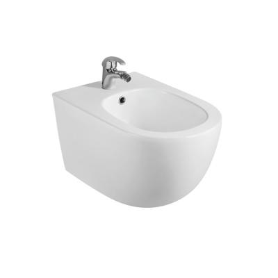 China Modern High Quality Bathroom Modern Type Flushing Toilet Bowl Ceramic Wall Hung Toilet With Wall Hung Bidet for sale