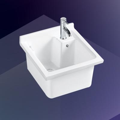 China Bathroom Sink HY-3156 Chaozhou Manufacturer Ceramic Sink Laundry Wash Tub With Cabinet for sale