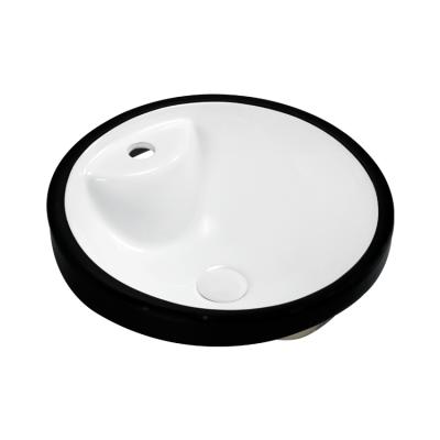 China Modern Round Shape Ceramic Sanitary Wash Basin Ware Countertop Sink for sale