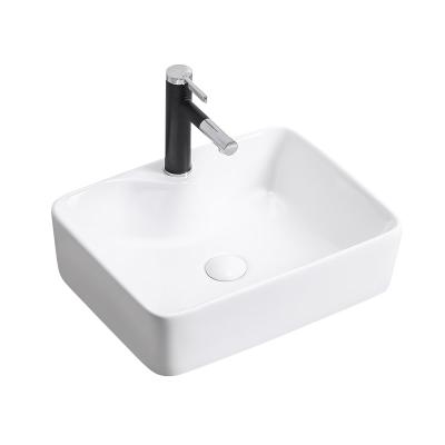 China Modern Cheap Price Rectangle Design Cabinet Mounted Basin Hand Wash Basin for sale