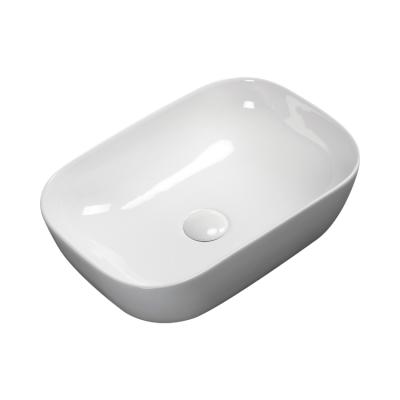 China Thinner Edge Modern Bathroom Ceramic Public Wash Basin High Quality Over Counter Basin for sale