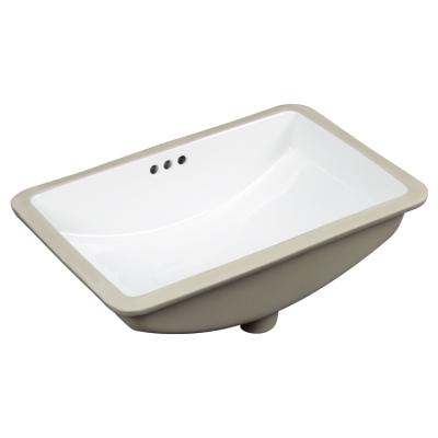 China Modern bathroom rectangle under ceramic under counter basin for sale