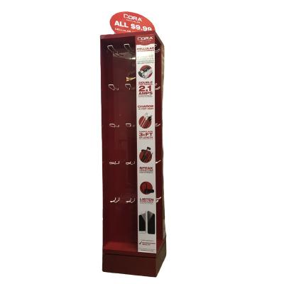 China Durable Large Acrylic Shelf Rack Display Wine Mall Floor LED POSM Display Unit for sale