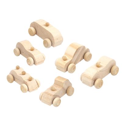 China DIY Wooden Car Toys 6Pieces DIY Wooden Car ToysUnfinished Wooden Cars Crafts For Students Home Activities Working And Family Time Easy Wooden Set for sale