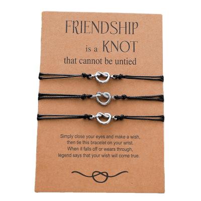 China CLASSIC Friendship Adjustable Bracelet for Best Friend Sisters Birthday Christmas Gifts for sale