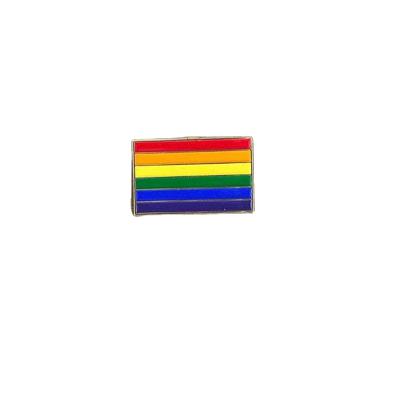 China Gay Pride Pin New Progress Pride Pin Rainbow Flag Enamel Lapel Pins Bulk Decoration For Clothes Bags Gifts for sale