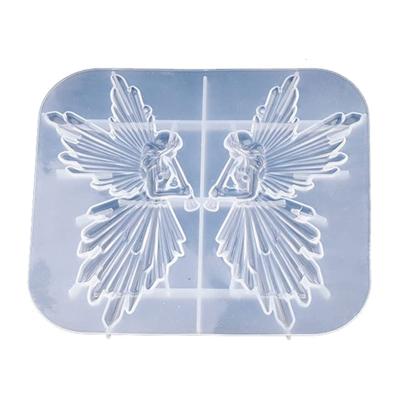 China Europe Jewelry Angel Fairy Resin Epoxy Mold Crystal Casting Making Silicone Pendant Mold for Cake Topper Decoration DIY Craft Tool Mold for sale