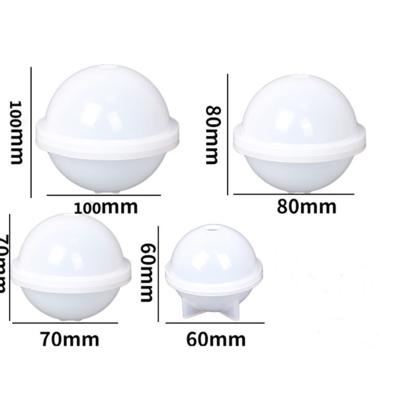 China Large Europe Sphere Round Light Resin Mold, LED Silicone Resin Mold with 1Pcs USB Powered Wooden Lighted Base Stand for DIY Table Crafts for sale