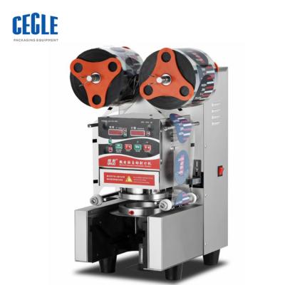 China Commercial Desktop Automatic Beverage Milk Tea Cup Sealing Machine for sale