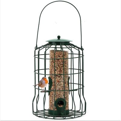 China Factory Supply Automatic Metal Squirrel Proof Outside Hanging Wild Bird Feeder for sale