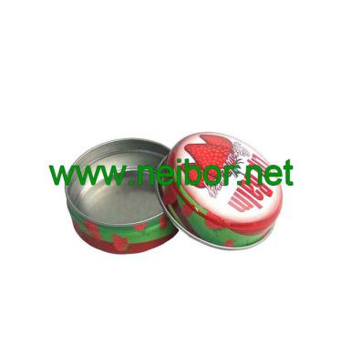 China 15ml small round lip balm tin container for sale