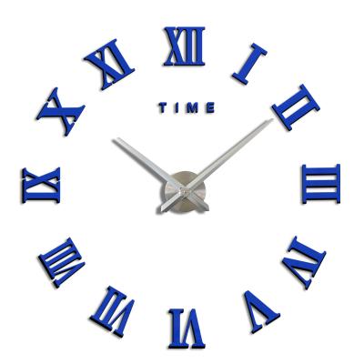 China Large Classic Watch Roman Numerals Custom Reloj Grandes de wall clock CREATIVE hot sale 3D acrylic peeled for sale