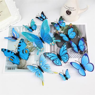 China Wholesale 3d decoration colorful butterfly wall room WALL STICKER kids decor refrigerator sticker home gift for kids for sale