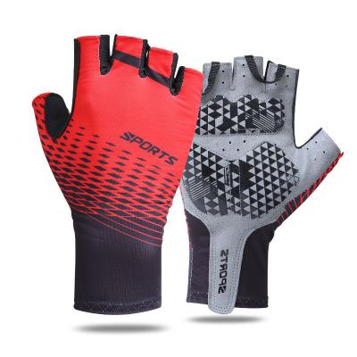 China Breathable Half Finger Sports Half Finger Gloves No Slip Touch Screen Motorcycle Gloves For Man Racing Cycle Gloves Custom Summer for sale