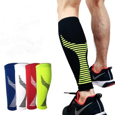 China Hot Selling Shin Splints Athletic Calf Nylon Sleeve High Compression 15-20mm Hg For Slimmer Wide Calves for sale