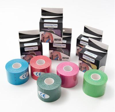 China Unisex Medical Cloth Sports And Kinesiology Muscle Tape Sports Strapping Tape With Different Colors for sale