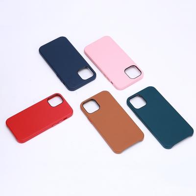 China Luxury Shockproof Back Cover Phone Case Shockproof Wholesale IP12/12 mini/12 Pro/12 pro MAX Mobile Coque Cowhide Pu for sale