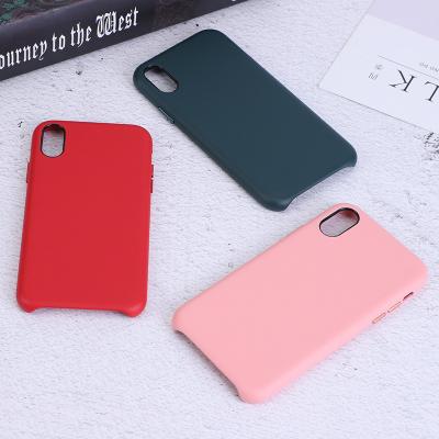 China Shockproof Factory Directly Sell Custom Made Premium Genuine Leather Phone Case For IpXS XR XSMAX for sale