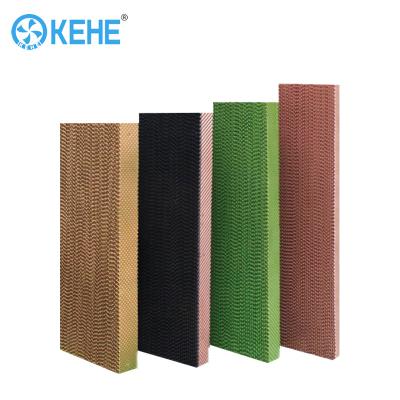 China Poultry farm and greenhouse air cooler evaporative cooling pad with brown color for greenhouse cooling system for sale