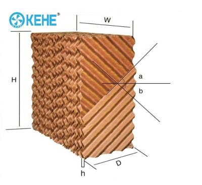 China Air Cooler Parts Evaporative Cooling Pad Farms CE Certificate For Greenhouse And Poultry for sale