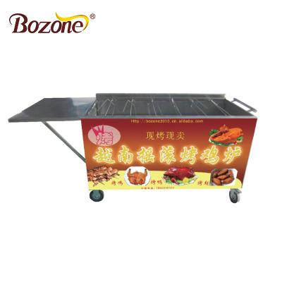 China Hot Selling Stainless Steel Roast Chicken Factory Supply Equipment Desktop Restaurant Bakery Machine Vertical Gas Chicken Rotisserie Oven for sale