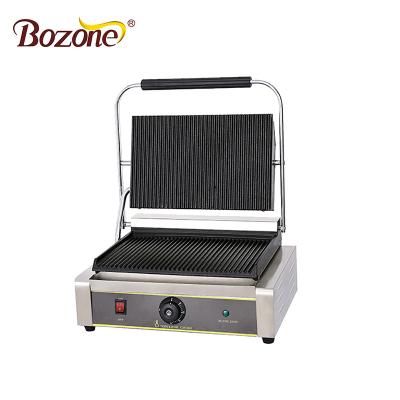 China Outdoor High Quality High Efficient Non-stick Cooking Equipment Snack Machine Stainless Steel Panini Touch Nonstick Electric Grill for sale