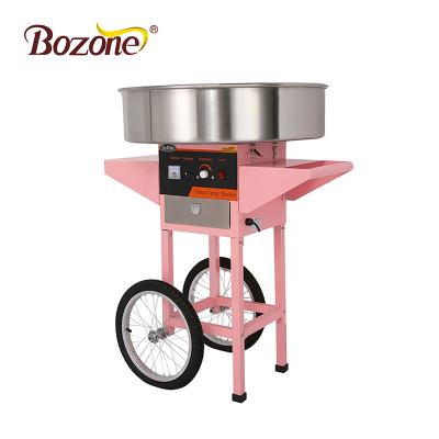 China Sugar Maker 72CM Easy Commercial Electric Silk Cotton Candy Floss Machine Cart Pink High Quality Fairy Clean/Eco-friendly Boiler for sale