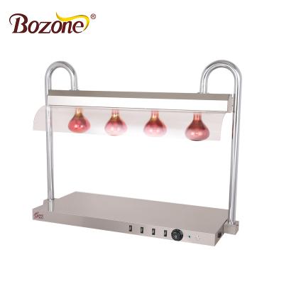 China With Temperature Switch LH-R04 Commercial Restaurant Heating Ref 4 Lights Shake Server Warmer Bench Heat Lamp Buffet Food Warmers Top Lamp for sale