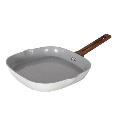 China Hot Sale 2022 Amazon Country Griddle Pan Aluminum Square Steak Grill Ceramic Pan for sale