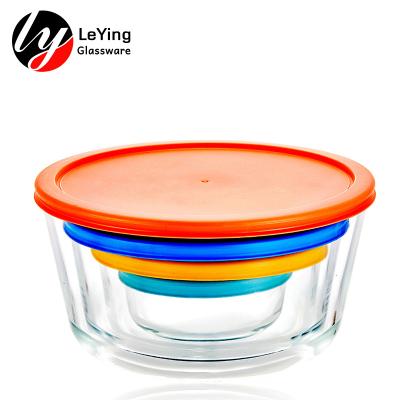 China Freshness Preservation Glass Food Container Boxes Bulk Borosilicate Container Food Storage Box for sale