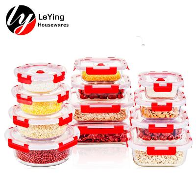 China Freshness Storage Rectangular Microwavable Glass Silicone Food Container Meal Prep Rectangular Bento Food Container for sale