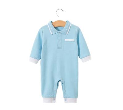 China ChengXi Cotton 100% Cotton 100% Casual Polo Style Long Sleeve 3-24M Spring and Autumn Baby Boy Romper for sale