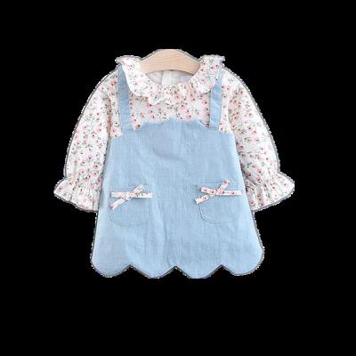 China ChengXi boutique children's clothing baby clothes spring dress new style breathable fresh long sleeve floral ChengXi dress for sale