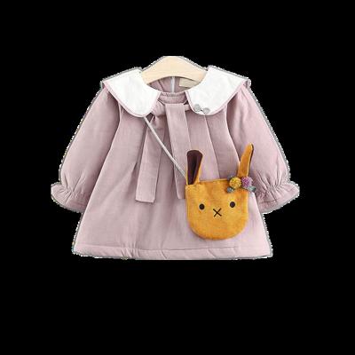 China ChengXi Toddlers Baby's One-Piece Casual Dress Lovely Long Sleeve Princess Breathable Unlined Skirt Top Clothing for sale