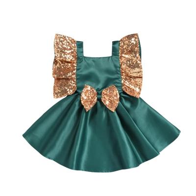 China Breathable ChengXi Baby Girl Princess Dresses Summer Sleeveless Dresses With bowknot for sale