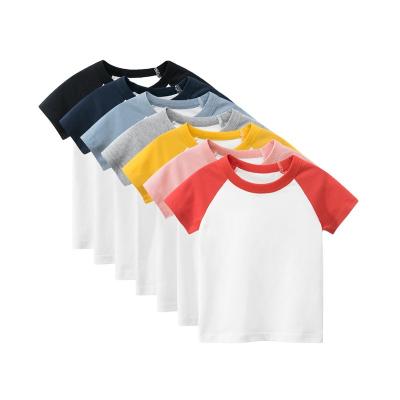 China Custom Multicolor Printing Anti-Shrink Unisex Kids Clothes Comfortable Girl T-shirt Cotton Boys T-shirt for sale