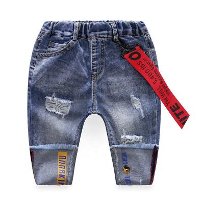 China Baby Breathable Jeans Fashion Kid Breathable Jeans For Autumn Children Pants Hot for sale