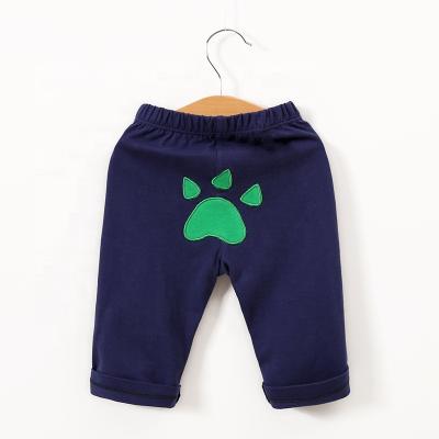 China ChengXi Fashional Breathable Adorable Baby Pants With Big Animal Footprint Baby Pants For Spring And Autumn for sale