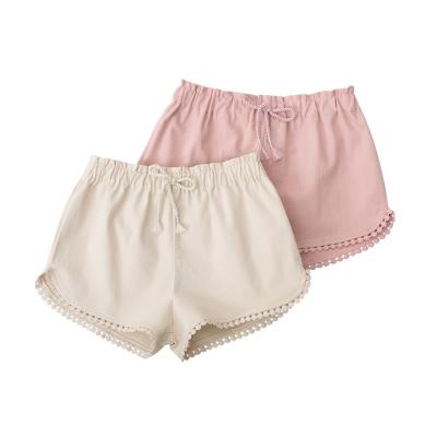 China Other Summer Kids Shorts Cotton Breathable Comfortable Cute Lace Soft Girls Shorts for sale