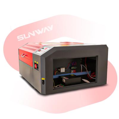 China small 40W 50W 60W 4040 desktop 3D CO2 laser engraving cutting machine mini laser engraver for wood,acrylic,stamp,leather for sale