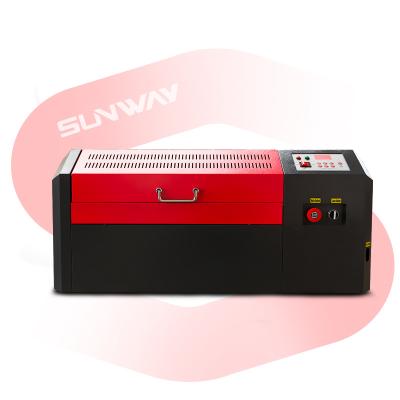 China small 3D laser engraving machine 4040 and desktop 50W laser engraving Ruida offline/M2 controller for home use non-metal hoby for sale