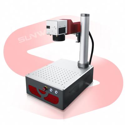 China Mquina Grabado Air Cooled 20w 30w 50w Fiber Laser Marking Machine For Metal PVC Card Cable Pipe for sale