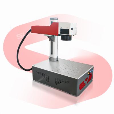 China 20w 30w Fiber Laser Air Cooled Desktop Marking Machine Mini Portable Laser Marker Max Raycus for Jewelry Ring Metal Bracelet for sale